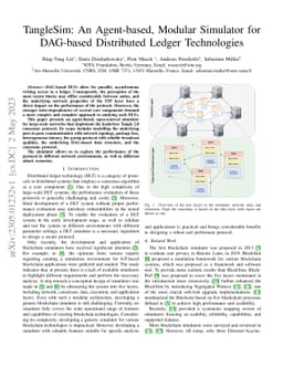 TangleSim: An Agent-based, Modular Simulator for DAG-based Distributed
  Ledger Technologies