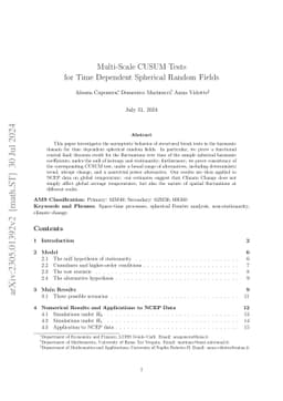 MultiScale CUSUM Tests for Time-Dependent Spherical Random Fields