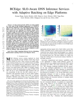 BCEdge: SLO-Aware DNN Inference Services with Adaptive Batching on Edge
  Platforms