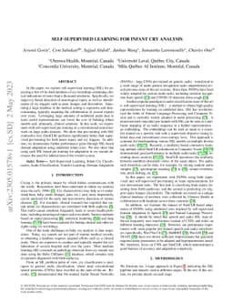 Self-supervised learning for infant cry analysis