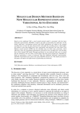 Molecular design method based on novel molecular representation and
  variational auto-encoder