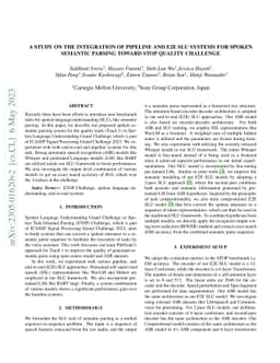 A Study on the Integration of Pipeline and E2E SLU systems for Spoken
  Semantic Parsing toward STOP Quality Challenge