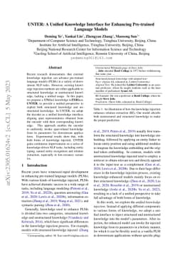 UNTER: A Unified Knowledge Interface for Enhancing Pre-trained Language
  Models