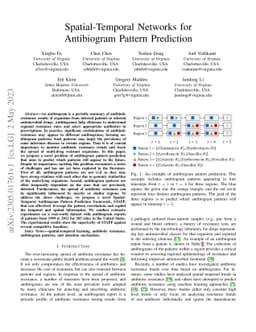 Spatial-Temporal Networks for Antibiogram Pattern Prediction