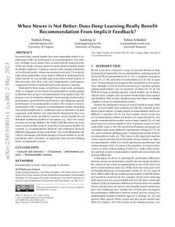 When Newer is Not Better: Does Deep Learning Really Benefit
  Recommendation From Implicit Feedback?