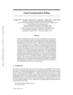 Visual Transformation Telling