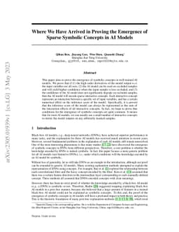 Where We Have Arrived in Proving the Emergence of Sparse Symbolic
  Concepts in AI Models