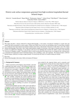 District-scale surface temperatures generated from high-resolution
  longitudinal thermal infrared images