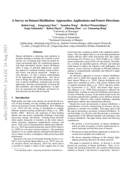 A Survey on Dataset Distillation: Approaches, Applications and Future
  Directions