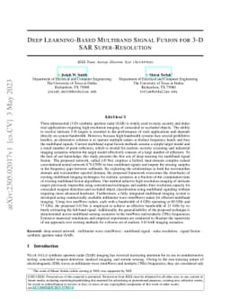 Deep Learning-Based Multiband Signal Fusion for 3-D SAR Super-Resolution
