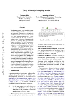Entity Tracking in Language Models
