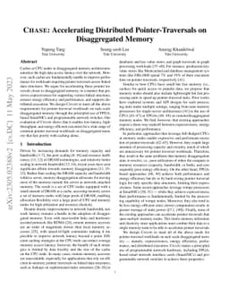 CHASE: Accelerating Distributed Pointer-Traversals on Disaggregated
  Memory