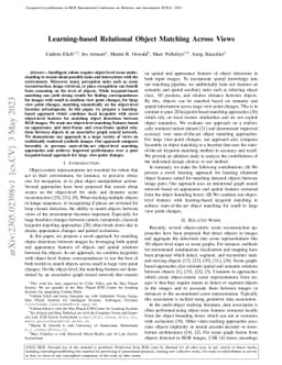 Learning-based Relational Object Matching Across Views