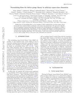 Normalizing flows for lattice gauge theory in arbitrary space-time
  dimension