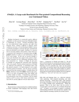 ANetQA: A Large-scale Benchmark for Fine-grained Compositional Reasoning
  over Untrimmed Videos