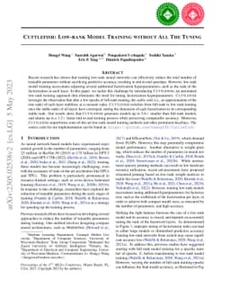 Cuttlefish: Low-Rank Model Training without All the Tuning