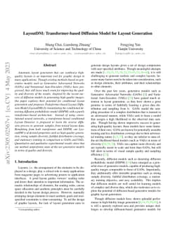 LayoutDM: Transformer-based Diffusion Model for Layout Generation