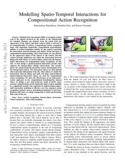 Modelling Spatio-Temporal Interactions for Compositional Action
  Recognition