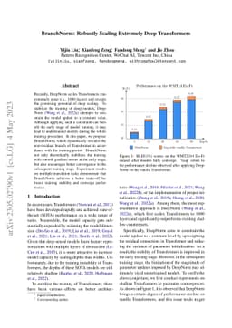 BranchNorm: Robustly Scaling Extremely Deep Transformers