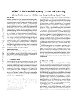 MEDIC: A Multimodal Empathy Dataset in Counseling