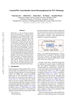 CausalAPM: Generalizable Literal Disentanglement for NLU Debiasing