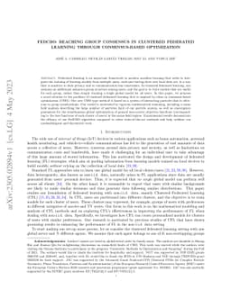 FedCBO: Reaching Group Consensus in Clustered Federated Learning through
  Consensus-based Optimization