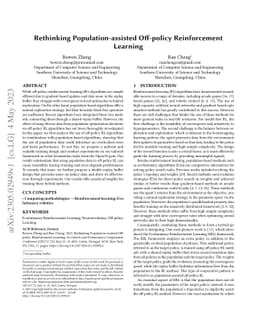 Rethinking Population-assisted Off-policy Reinforcement Learning