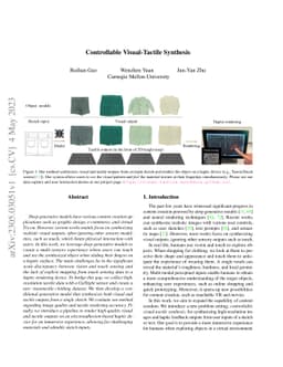 Controllable Visual-Tactile Synthesis