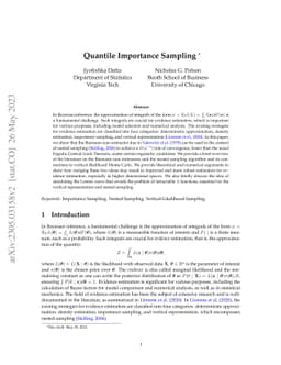 Quantile Importance Sampling