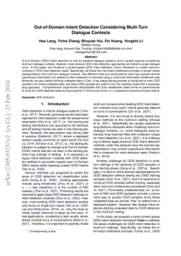 Out-of-Domain Intent Detection Considering Multi-Turn Dialogue Contexts