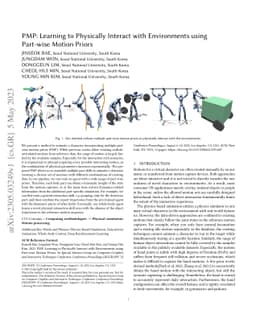 PMP: Learning to Physically Interact with Environments using Part-wise
  Motion Priors