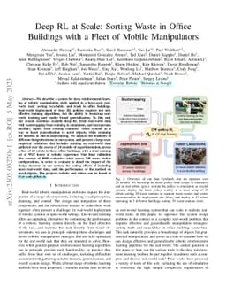Deep RL at Scale: Sorting Waste in Office Buildings with a Fleet of
  Mobile Manipulators