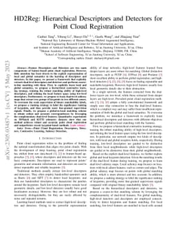 HD2Reg: Hierarchical Descriptors and Detectors for Point Cloud
  Registration