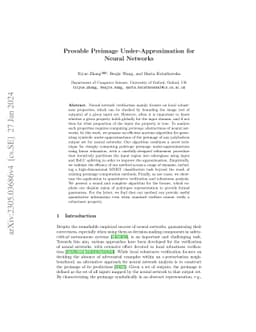 Provable Preimage Under-Approximation for Neural Networks (Full Version)