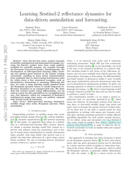 Learning Sentinel-2 reflectance dynamics for data-driven assimilation
  and forecasting