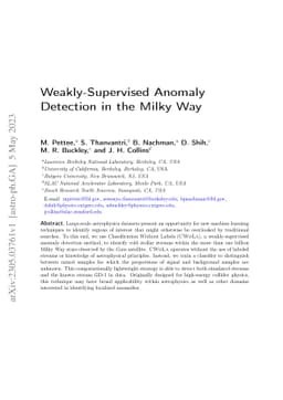 Weakly-Supervised Anomaly Detection in the Milky Way
