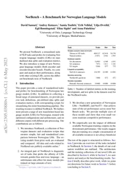 NorBench -- A Benchmark for Norwegian Language Models