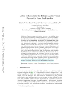 Listen to Look into the Future: Audio-Visual Egocentric Gaze
  Anticipation