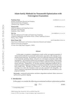 Adam-family Methods for Nonsmooth Optimization with Convergence
  Guarantees