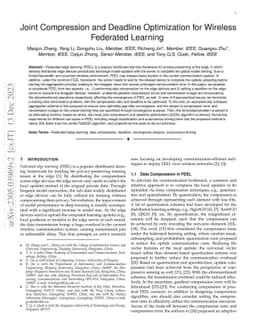 Joint Compression and Deadline Optimization for Wireless Federated
  Learning