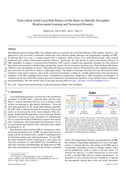 Train a Real-world Local Path Planner in One Hour via Partially
  Decoupled Reinforcement Learning and Vectorized Diversity