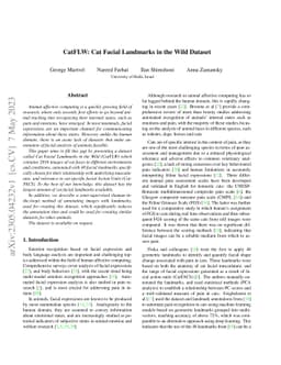 CatFLW: Cat Facial Landmarks in the Wild Dataset