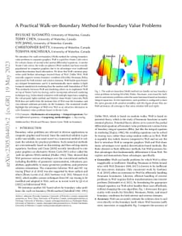 A Practical Walk-on-Boundary Method for Boundary Value Problems