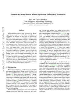 Towards Accurate Human Motion Prediction via Iterative Refinement