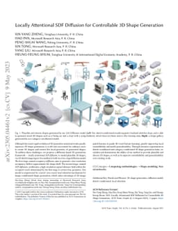 Locally Attentional SDF Diffusion for Controllable 3D Shape Generation