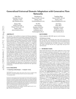 Generalized Universal Domain Adaptation with Generative Flow Networks