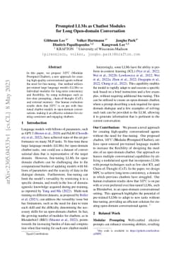 Prompted LLMs as Chatbot Modules for Long Open-domain Conversation