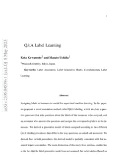 Q&A Label Learning