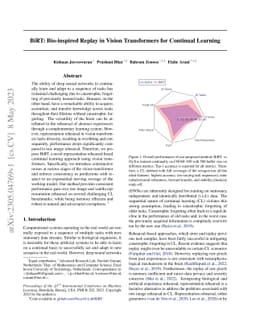 BiRT: Bio-inspired Replay in Vision Transformers for Continual Learning