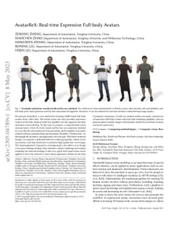AvatarReX: Real-time Expressive Full-body Avatars